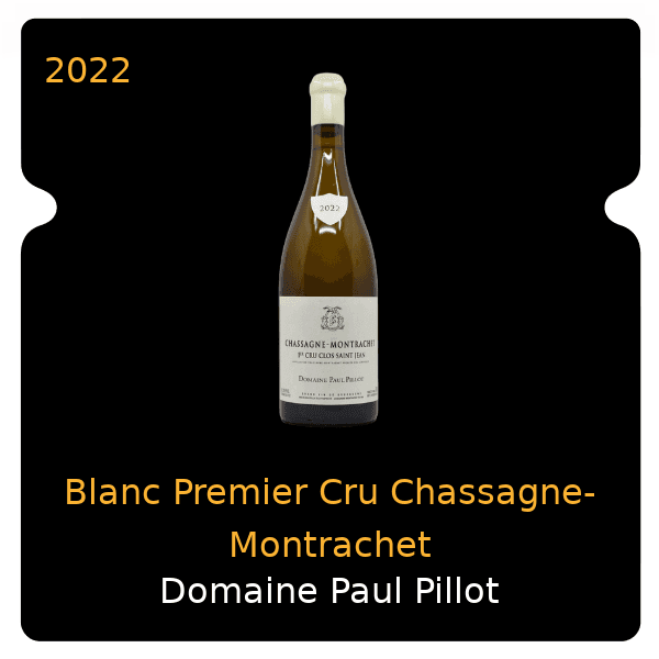 Paul Pillot Blanc Premier Cru Chassagne-Montrachet 2022