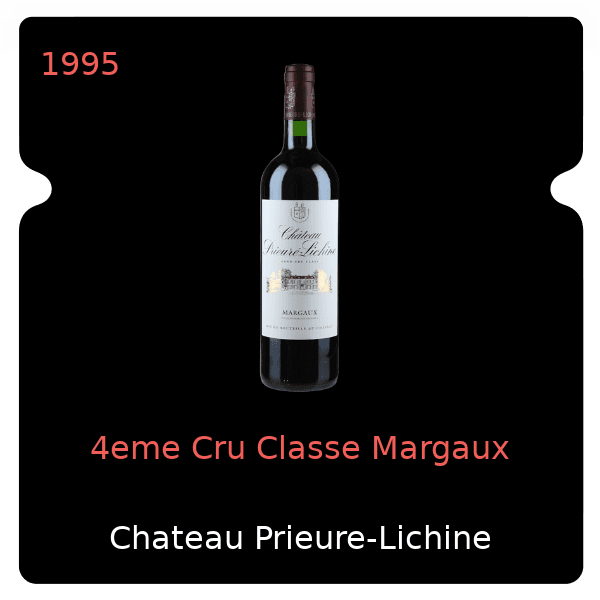 Prieure-Lichine 4eme Cru Classe Margaux 1995