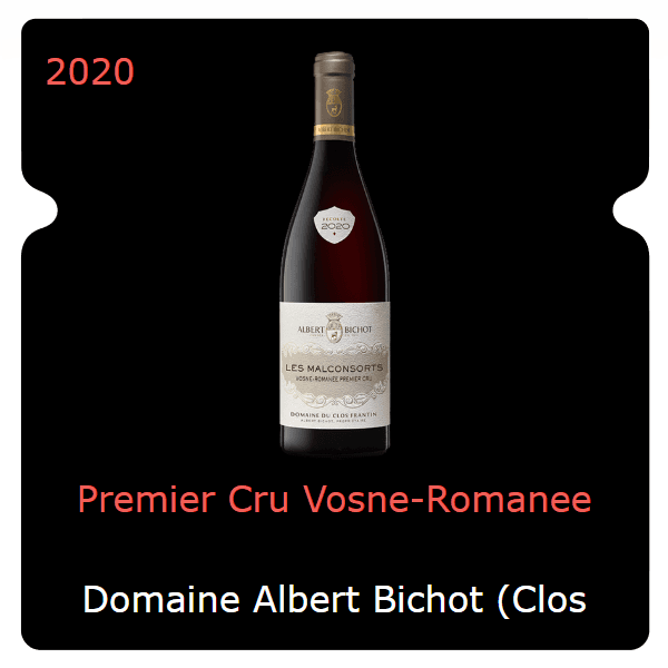 Albert Bichot (Clos Frantin) Premier Cru Vosne-Romanee 2020