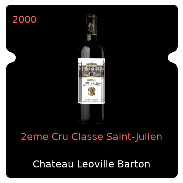 Leoville Barton 2eme Cru Classe Saint-Julien 2000