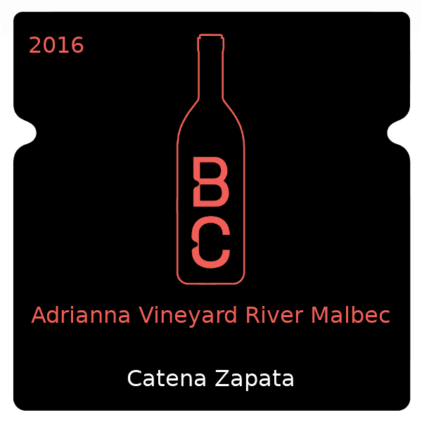 Zapata Adrianna Vineyard River Malbec 2016
