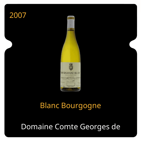 Comte Georges de Vogue Blanc Bourgogne 2007