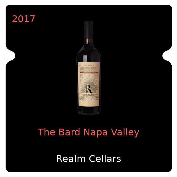 Realm Cellars The Bard Napa Valley 2017