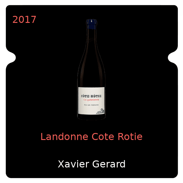 Xavier Gerard Landonne Cote Rotie 2017