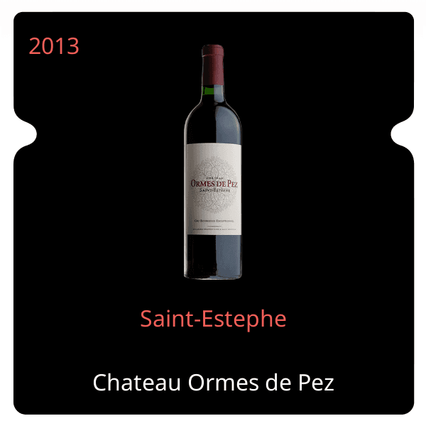 Ormes de Pez Saint-Estephe 2013