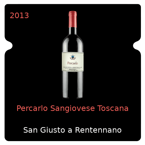 San Giusto a Rentennano Percarlo Sangiovese Toscana 2013