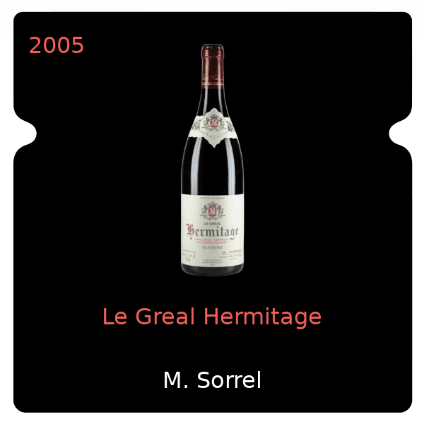 M. Sorrel Le Greal Hermitage 2005