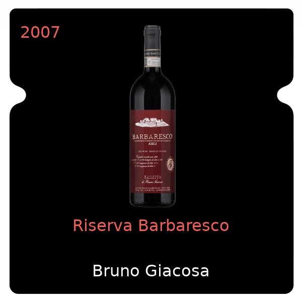 Bruno Giacosa Riserva Barbaresco 2007