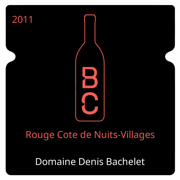 Denis Bachelet Rouge Cote de Nuits-Villages 2011