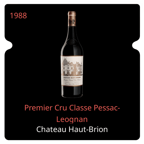 Haut-Brion Premier Cru Classe Pessac-Leognan 1988