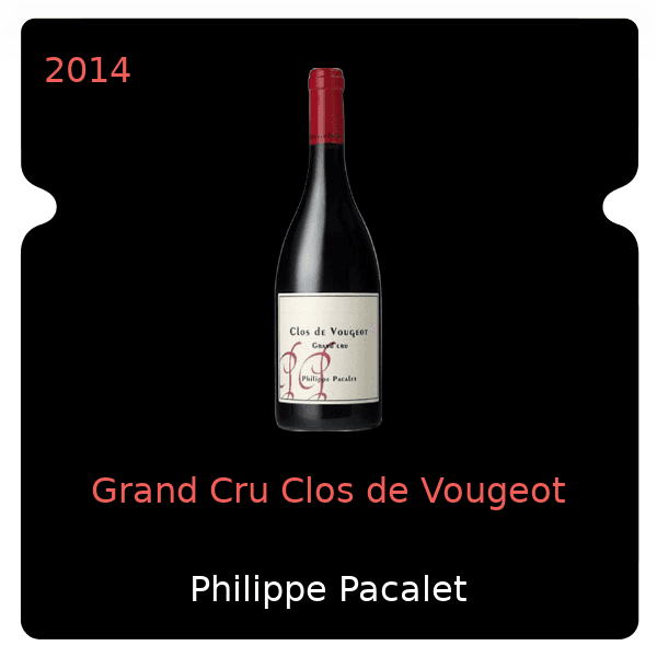 Philippe Pacalet Grand Cru Clos de Vougeot 2014