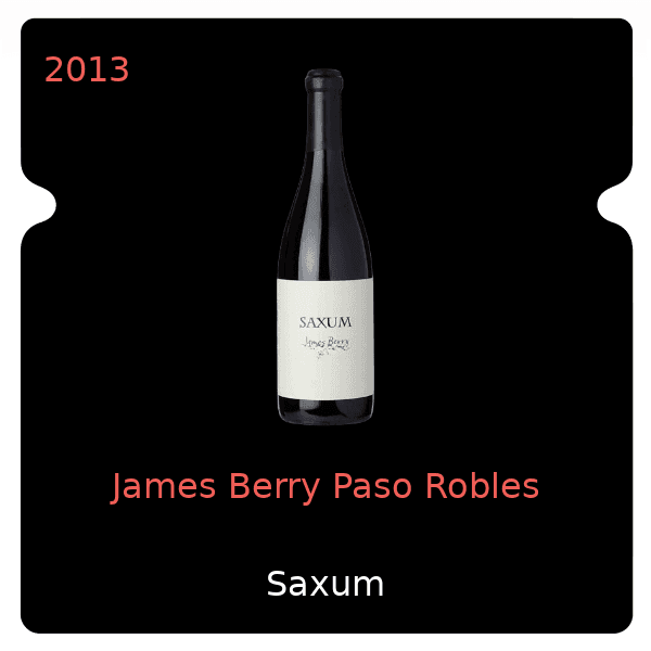 Saxum James Berry Paso Robles 2013