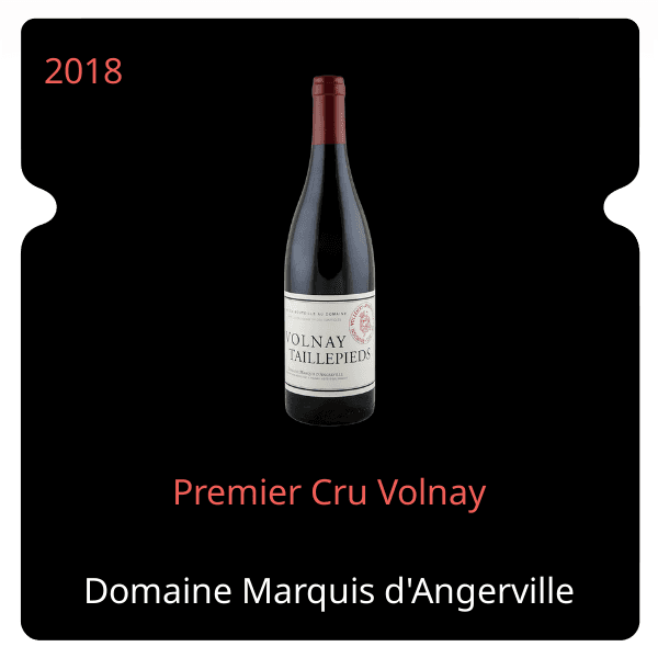 Marquis d'Angerville Premier Cru Volnay 2018