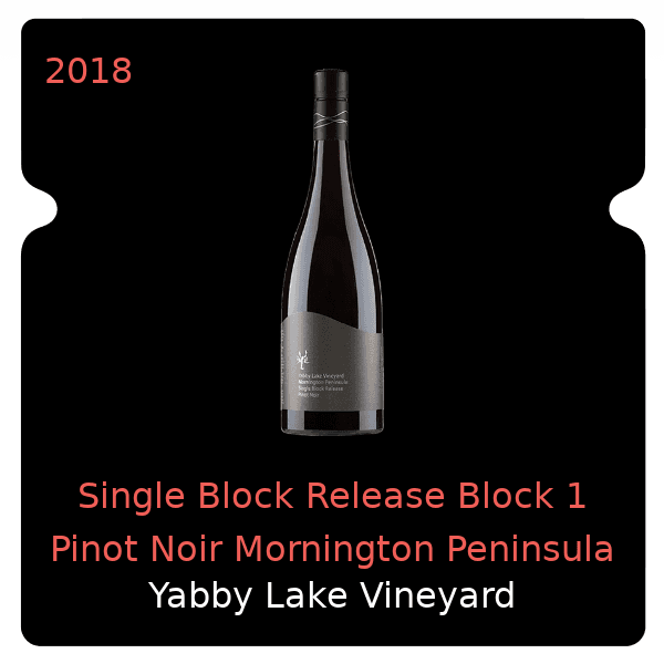 Eisele Vineyard Single Block Release Block 1 Pinot Noir Mornington Peninsula 2018