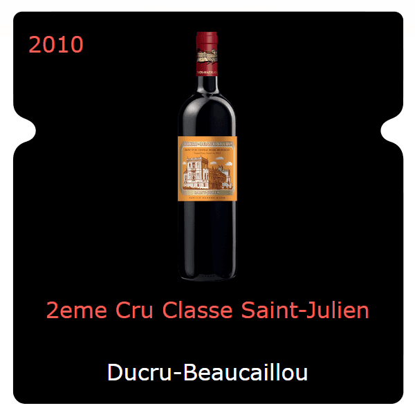 Ducru-Beaucaillou 2eme Cru Classe Saint-Julien 2010