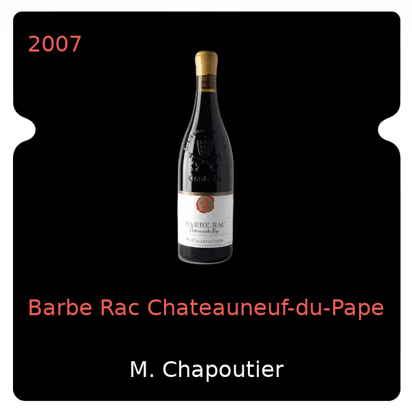 M. Chapoutier Barbe Rac Chateauneuf-du-Pape 2007