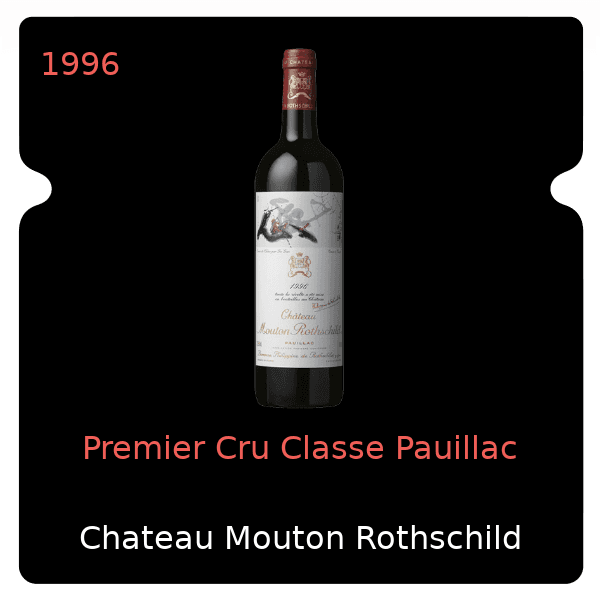 Mouton Rothschild Premier Cru Classe Pauillac 1996