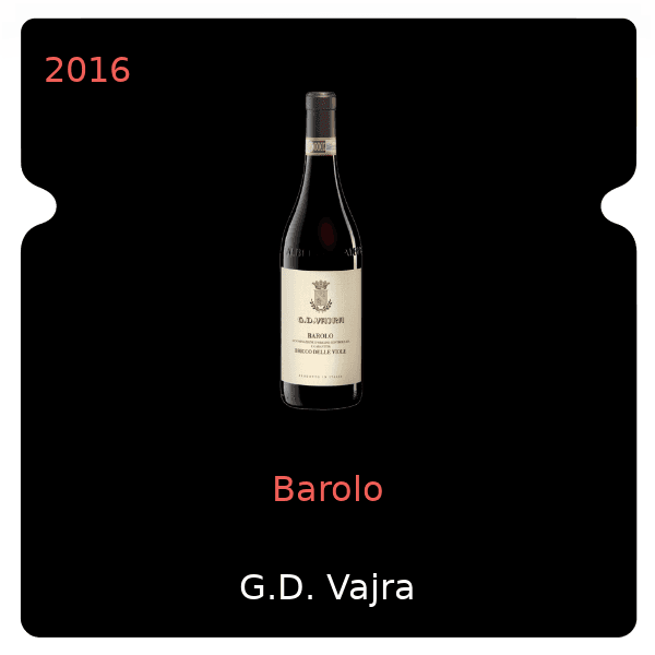 G.D. Vajra Barolo 2016