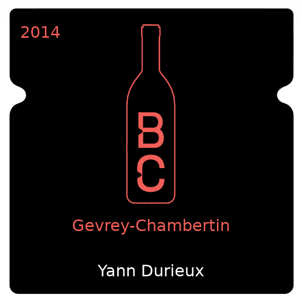 Yann Durieux Gevrey-Chambertin 2014