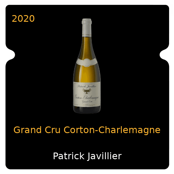 Patrick Javillier Grand Cru Corton-Charlemagne 2020