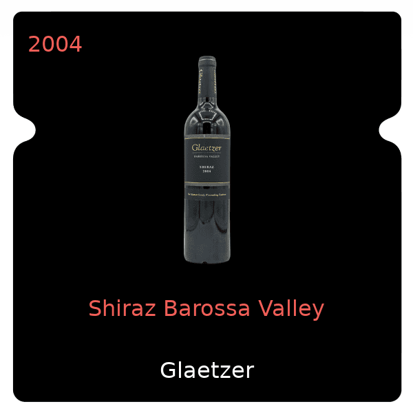 Glaetzer Shiraz Barossa Valley 2004