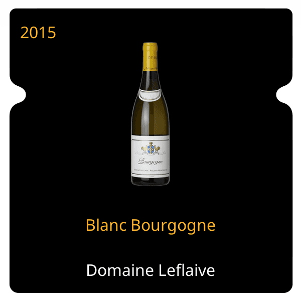 Leflaive Blanc Bourgogne 2015