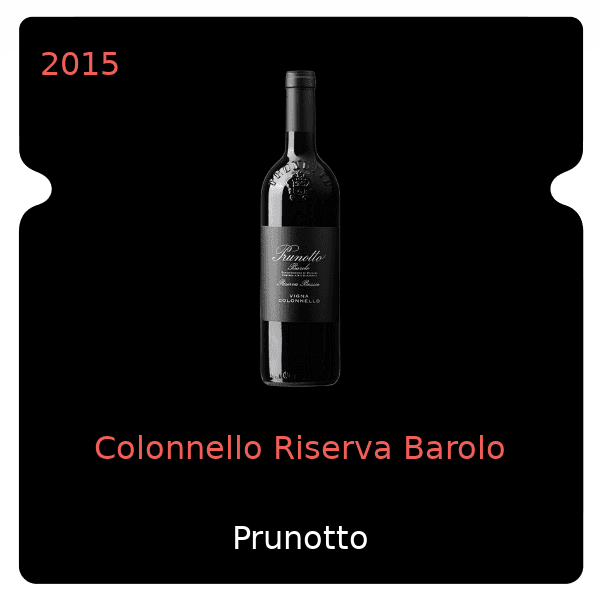 Prunotto Colonnello Riserva Barolo 2015