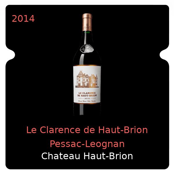 Haut-Brion Le Clarence de Haut-Brion Pessac-Leognan 2014