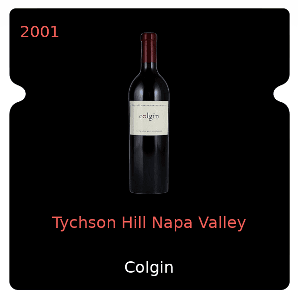 Colgin Cellars Tychson Hill Napa Valley 2001