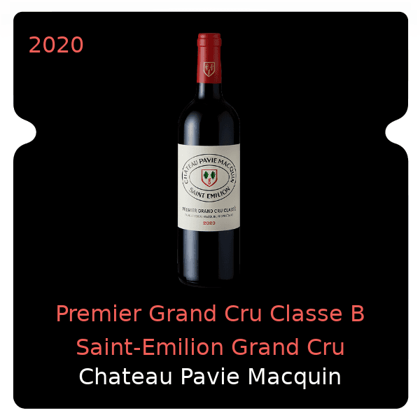 Pavie Macquin Premier Grand Cru Classe B Saint-Emilion Grand Cru 2020
