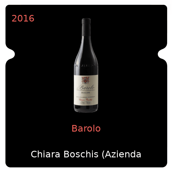 Chiara Boschis (Azienda Agricola E. Pira e Figli) Barolo 2016