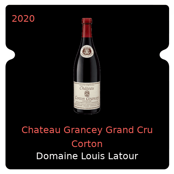 Louis Latour Chateau Grancey Grand Cru Corton 2020