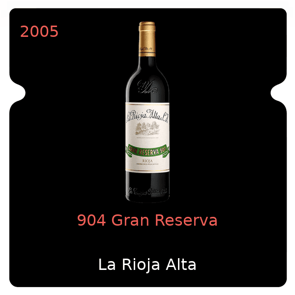 Rioja Alta 904 Gran Reserva 2005
