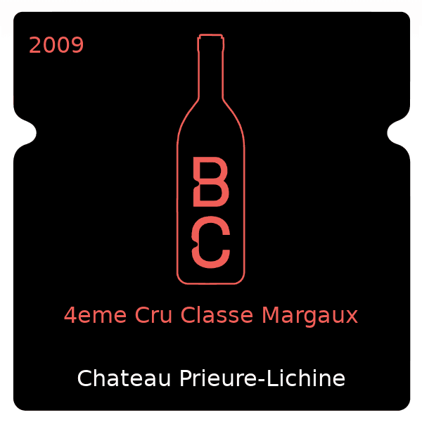 Prieure-Lichine 4eme Cru Classe Margaux 2009