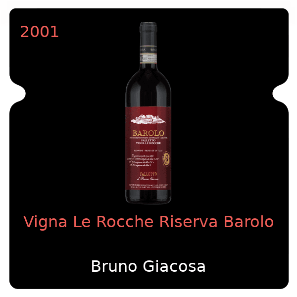 Bruno Giacosa Vigna Le Rocche Riserva Barolo 2001