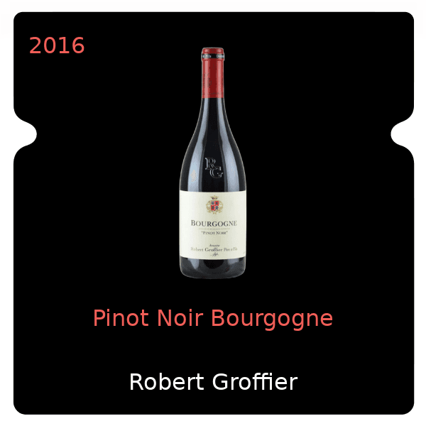 Robert Groffier Pinot Noir Bourgogne 2016