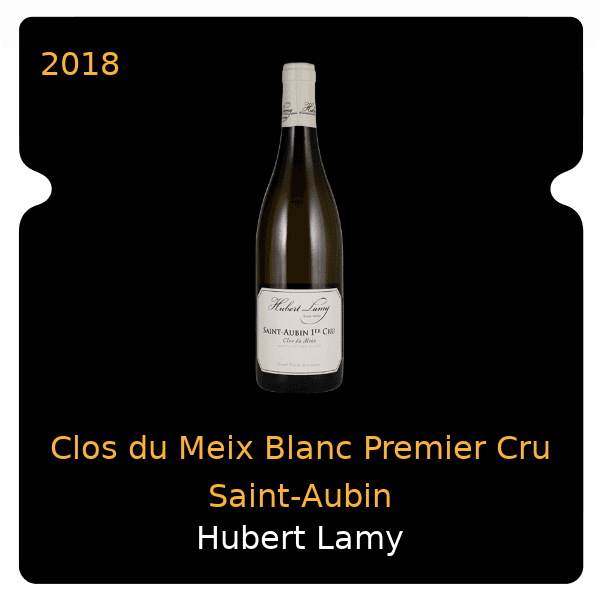 Hubert Lamy Clos du Meix Blanc Premier Cru Saint-Aubin 2018