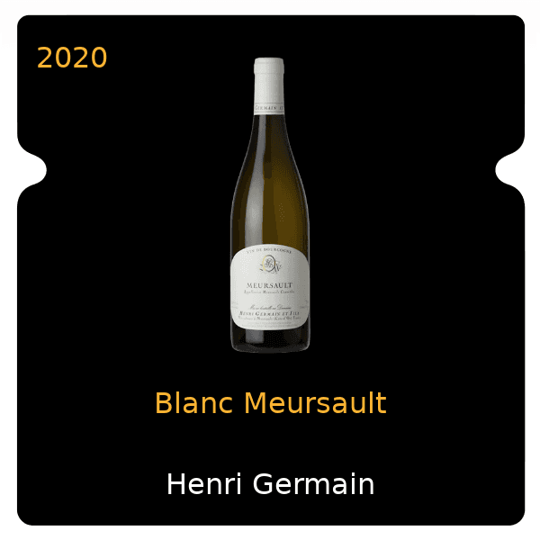 Henri Germain Blanc Meursault 2020