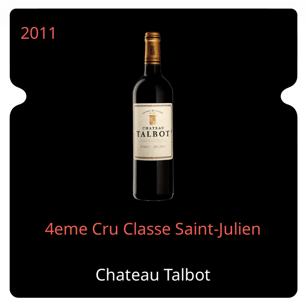 Talbot 4eme Cru Classe Saint-Julien 2011