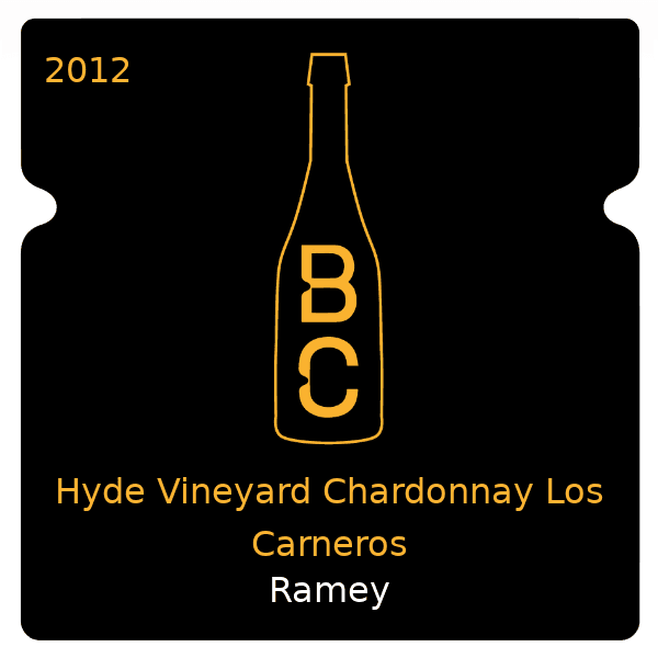 Rall Hyde Vineyard Chardonnay Los Carneros 2012