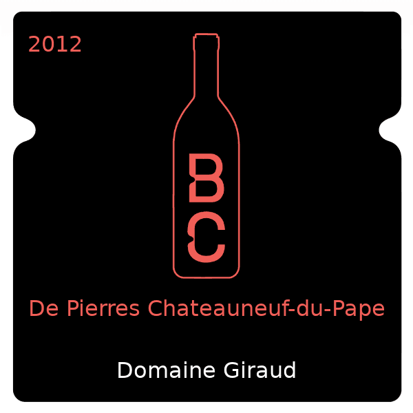 Giraud De Pierres Chateauneuf-du-Pape 2012