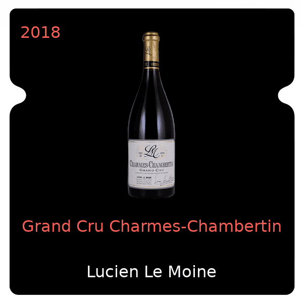 Lucien Le Moine Grand Cru Charmes-Chambertin 2018
