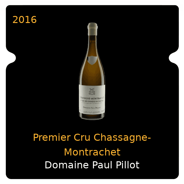 Paul Pillot Premier Cru Chassagne-Montrachet 2016