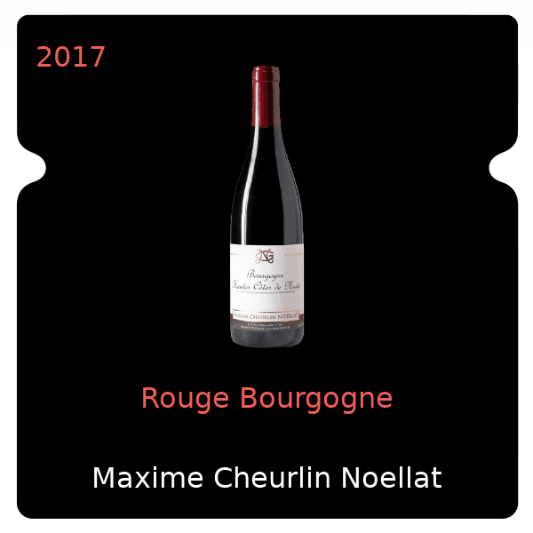 Maxime Cheurlin Noellat Rouge Bourgogne 2017