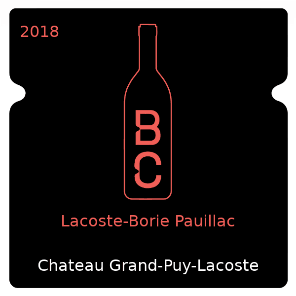 Grand-Puy-Lacoste Lacoste-Borie Pauillac 2018