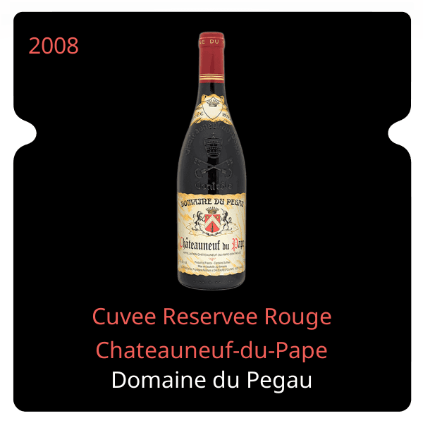 Pegau Cuvee Reservee Rouge Chateauneuf-du-Pape 2008