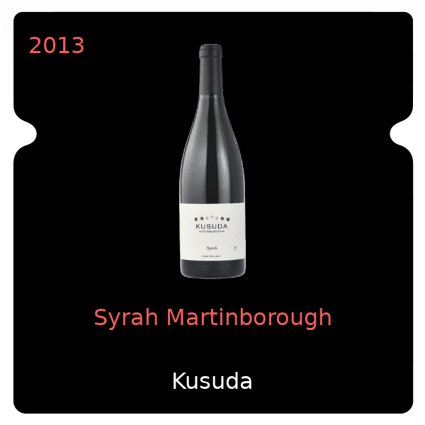 Kusuda Syrah Martinborough 2013
