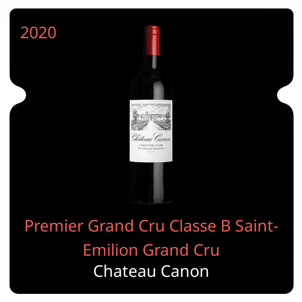 Canon Premier Grand Cru Classe B Saint-Emilion Grand Cru 2020