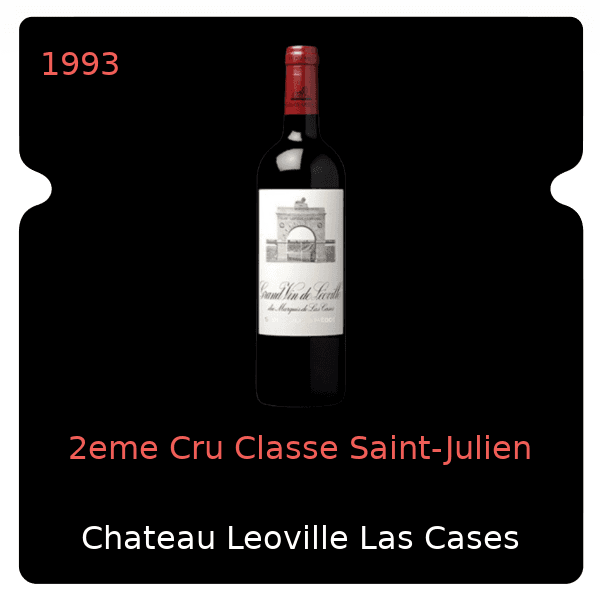 Leoville Las Cases 2eme Cru Classe Saint-Julien 1993