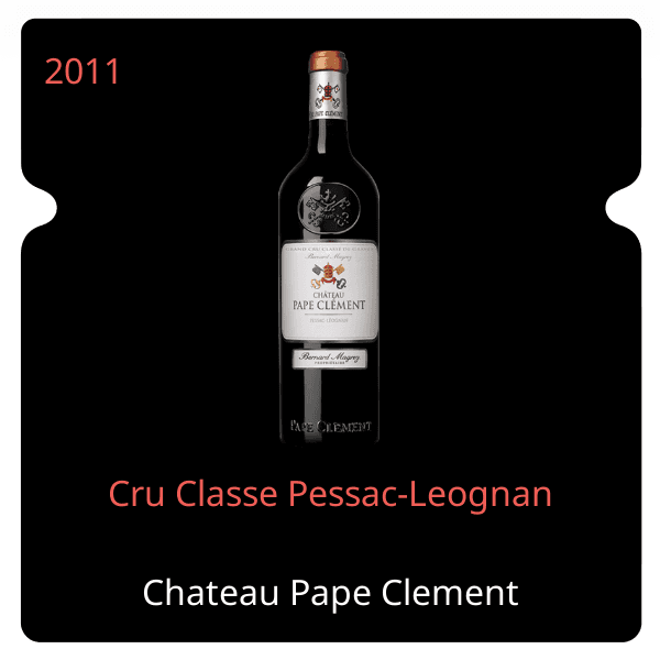 Pape Clement Cru Classe Pessac-Leognan 2011